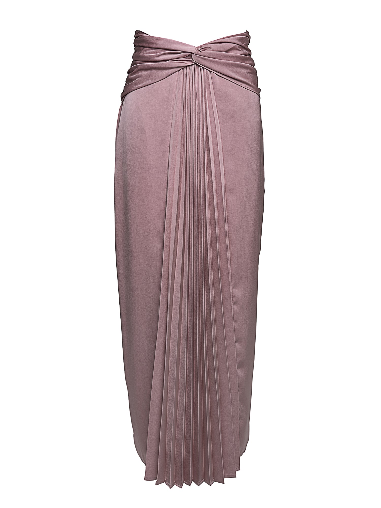 Yevette Drape Twist Midi Skirt