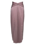 Yevette Drape Twist Midi Skirt