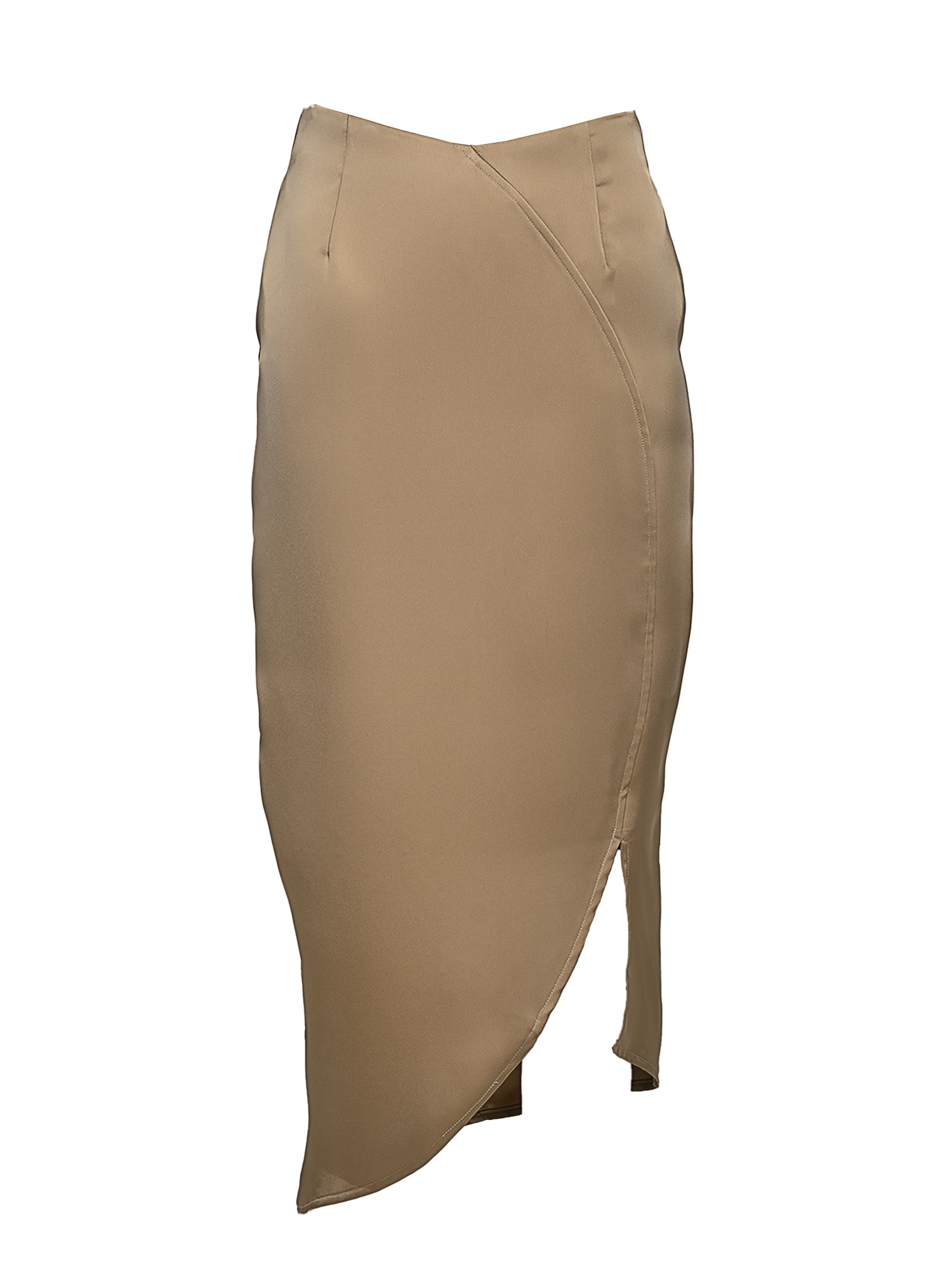 Jia Asymmetric Panel Midi Skirt