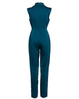 Joy Mandarin Collar Sleeveless Jumpsuit