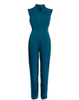 Joy Mandarin Collar Sleeveless Jumpsuit