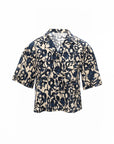 Floral Abstract Cuban Collar Shirt