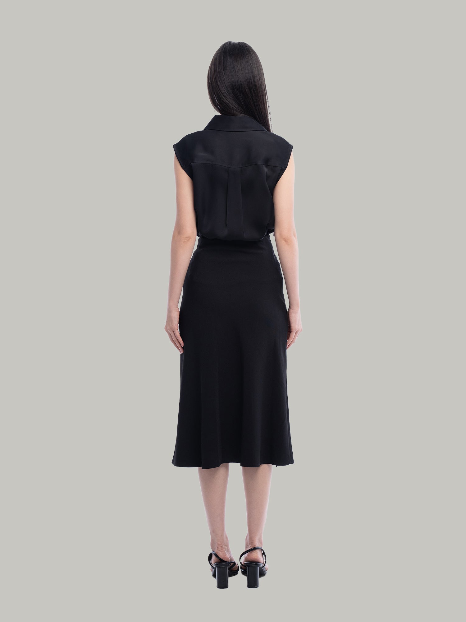 Tilda Satin Sleeveless Shirt