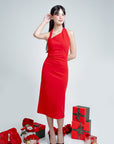 Halter Neck Backless Dress