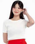 Classic Short-Sleeve Knit Crop Top