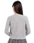 Cable Yarn Knit Button Cardigan
