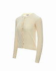 Cable Yarn Knit Button Cardigan