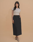 Casual Drawstring Long Skirt