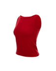 Boat-Neck Knit Tank Top