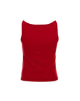 Boat-Neck Knit Tank Top