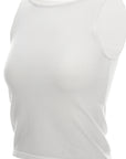 Boat-Neck Knit Tank Top