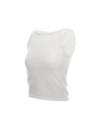 Boat-Neck Knit Tank Top