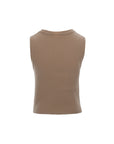 Waffle-Knit Crewneck Tank