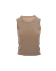 Waffle-Knit Crewneck Tank