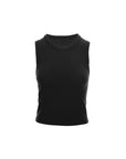 Waffle-Knit Crewneck Tank