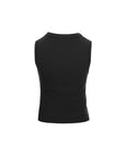 Waffle-Knit Crewneck Tank