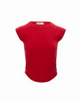 Raglan Cap-Sleeve Tee