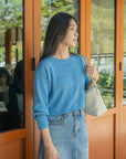 Textured Yarn Knit Cropped Top