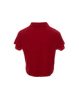 Textured Short-Sleeve Button-Up