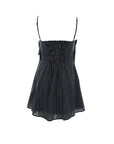 Striped Tiered Ruffle Mini Dress