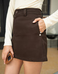 Minimalist Utility Mini Skirt