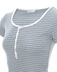 Stripe Henley Tee