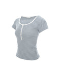 Stripe Henley Tee