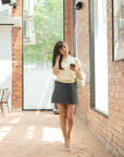 Mid-Waist Slit Skort