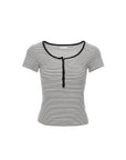 Stripe Henley Tee