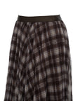 Plaid Flow Maxi Skirt