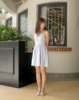 Lace-Up Mini Dress