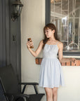Lace-Up Mini Dress