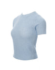 Yarn Knit Short-Sleeve Top