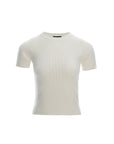 Yarn Knit Short-Sleeve Top