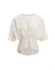 Casual Tie-Waist Blouse