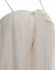 Bow-Front Midi Dress