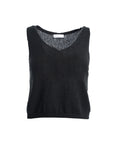 V-Neck Sleeveless Knit Top
