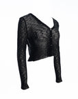 V-Neck Knit Cardigan