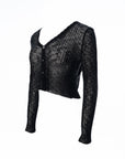 V-Neck Knit Cardigan