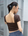 Open-Back Cropped Top