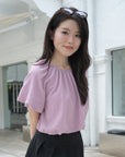 Puff Sleeve Crop Blouse