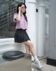Pleated Mini Skirt