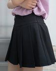 Pleated Mini Skirt