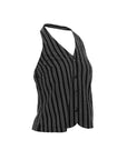 Pinstripe Halter Vest Top