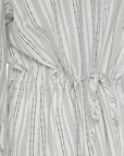 Pinstripe Peplum Blouse