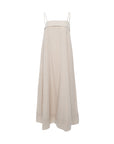 Linen-Blend Maxi Dress