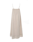 Linen-Blend Maxi Dress