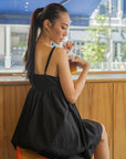 Sleeveless Textured Doll Dress