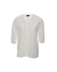 Ruched-Sleeve Blouse