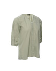 Ruched-Sleeve Blouse
